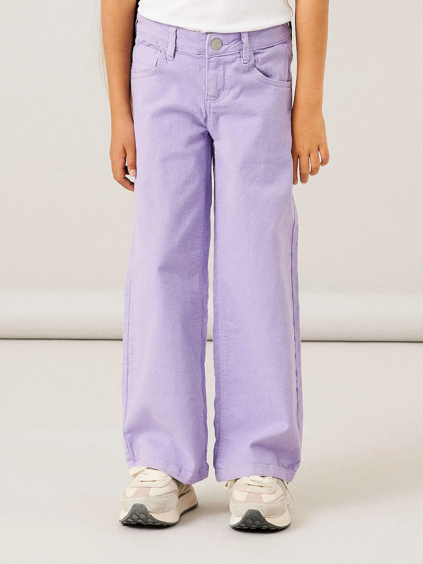 NAME IT | Mädchen Hose Wide Fit NKFROSE | lila